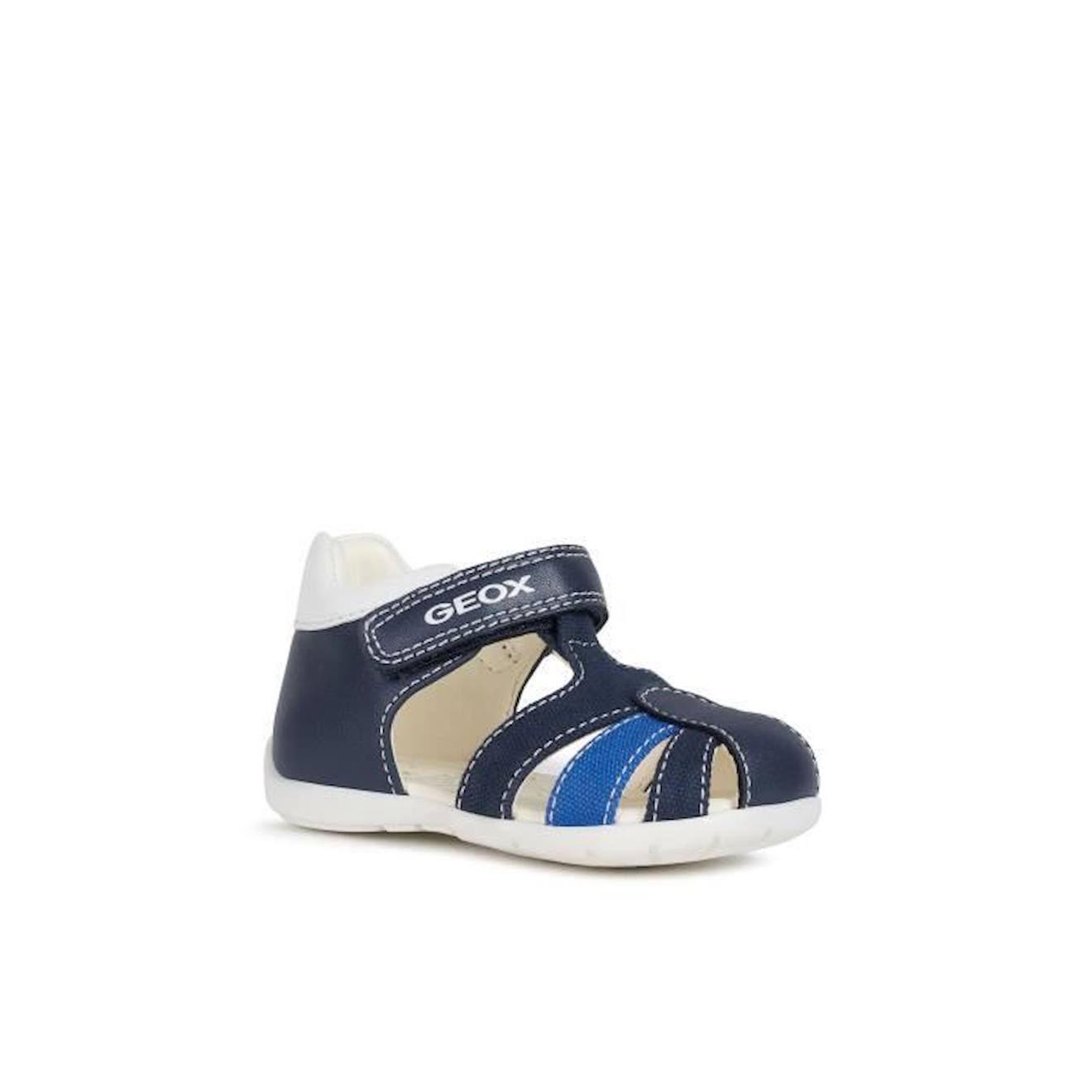 GEOX Sandales Primi Passi B Elthan Bleu Marine et Bleu Roi Bébé Garçon bleu