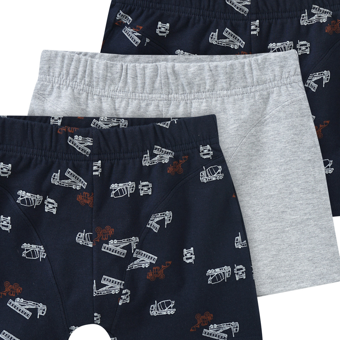 3 Jungen Boxer mit Allover-Print