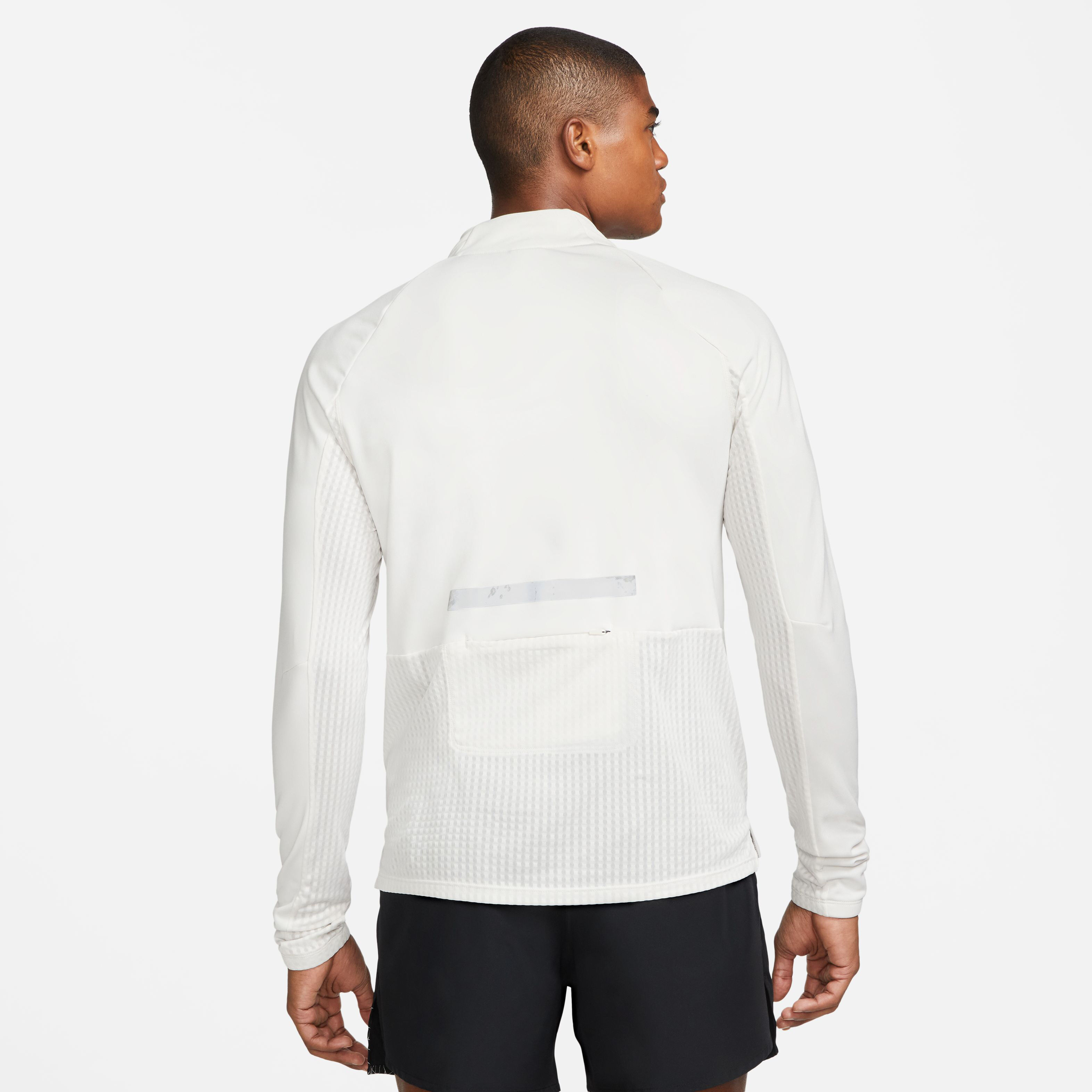 TF RDVN Element Half-Zip Lauftop Herren - Beige, Grau