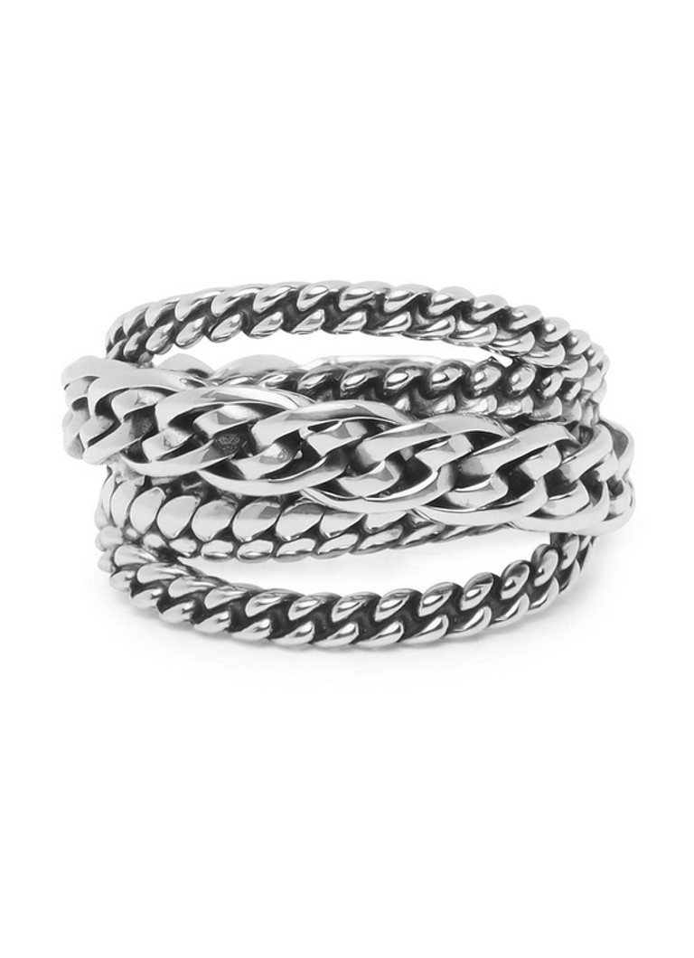 Buddha to Buddha  Multi Chain Nathalie ring van zilver
