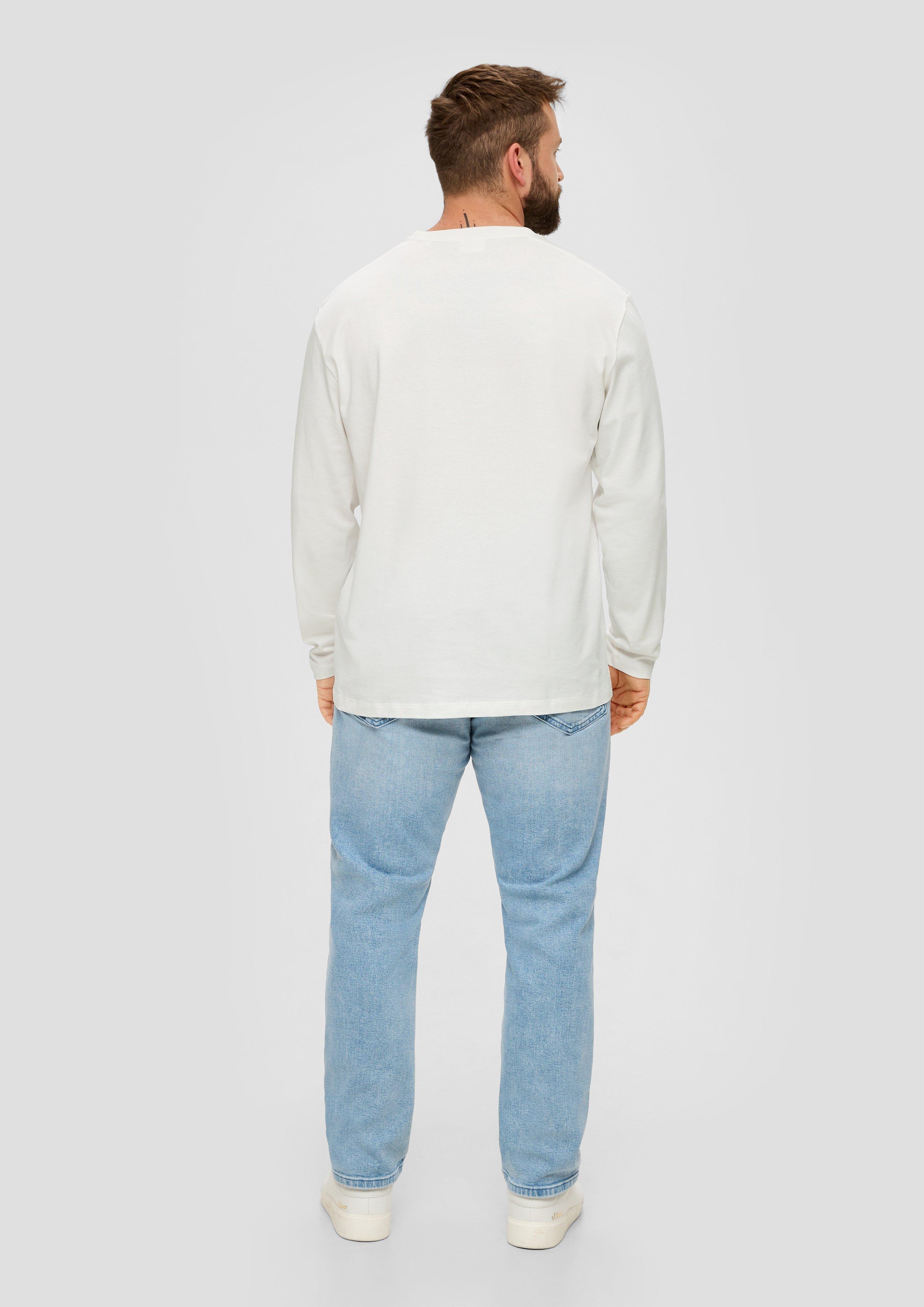 Longsleeve mit gummiertem Label-Print  2143244-01D1