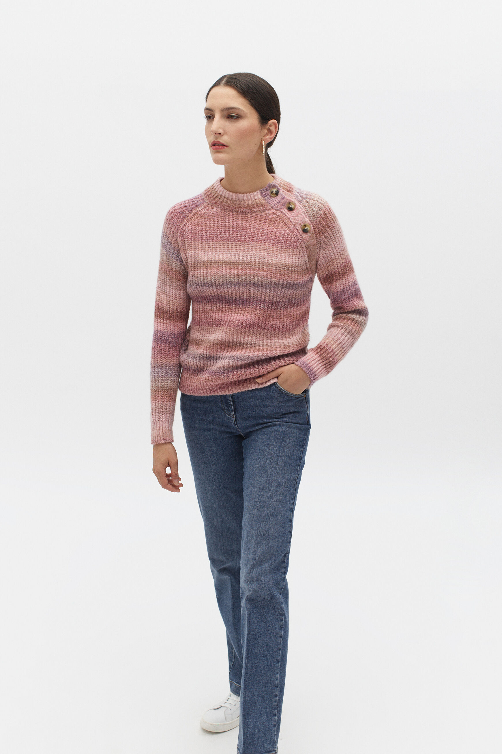 pull donia rose clair femme