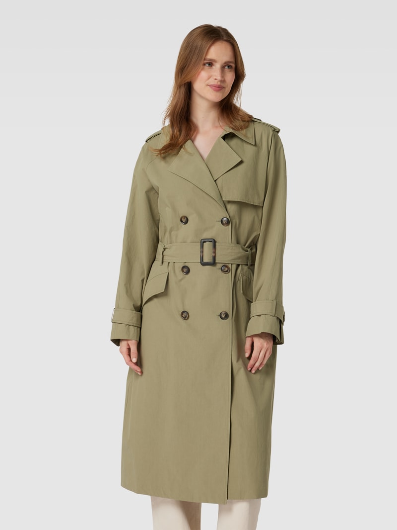Oversized Trenchcoat mit Reverskragen in schilf