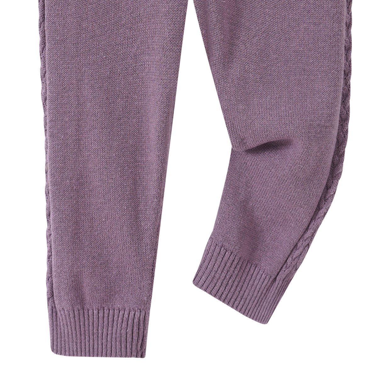 Baby Strickleggings mit Zopfmuster