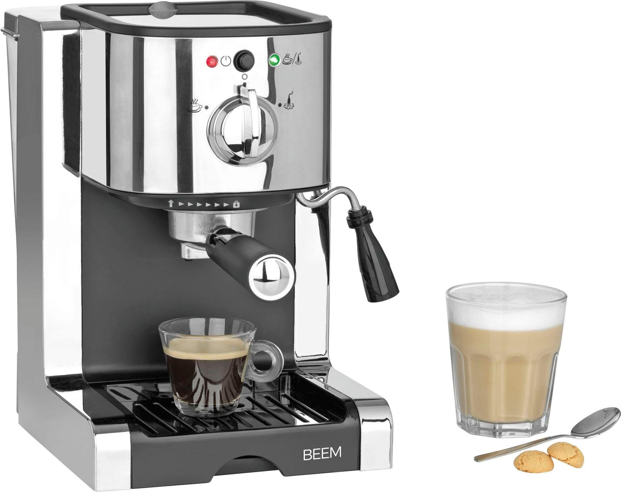 BEEM Siebträgermaschine Espresso-Perfect, Permanentfilter, inkl. Kaffeekapsel Einsatz