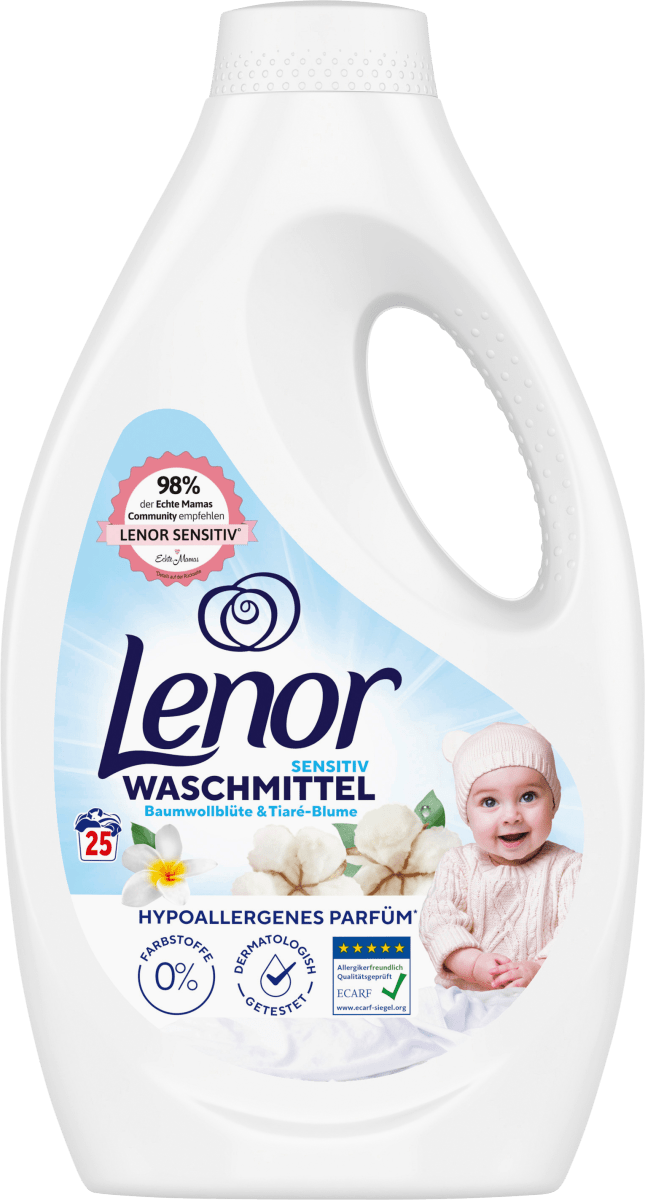 Vollwaschmittel sensitiv flüssig, 25 Wl