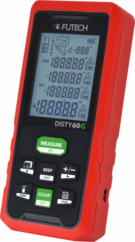 Futech 202,60G Disty 60G laserový měřič vzdálenosti zelený