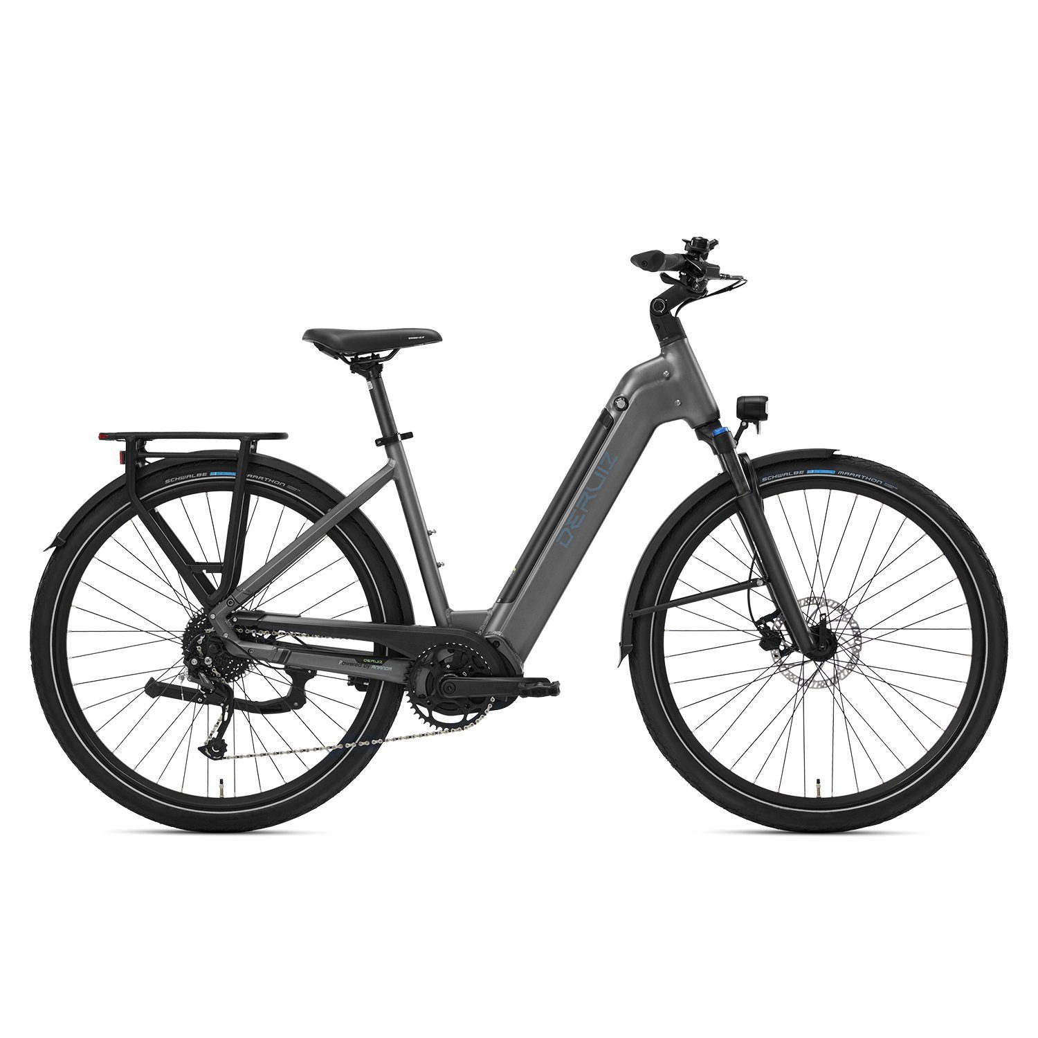 DERUIZ E-Bike MICA-G 28 Zoll E-Bike 250W 80Nm Mittelmotor, 48V / 644Wh Akku, 9 Gang SHIMANO SHIMANO ALTUS, 9-Gang Schaltwerk, Kettenschaltung, Mittelmotor, 644,00 Wh Batterie, (Set, mit Akku-Ladegerät, mit Werkzeug), 644Wh Batterien mit großer Kapazi