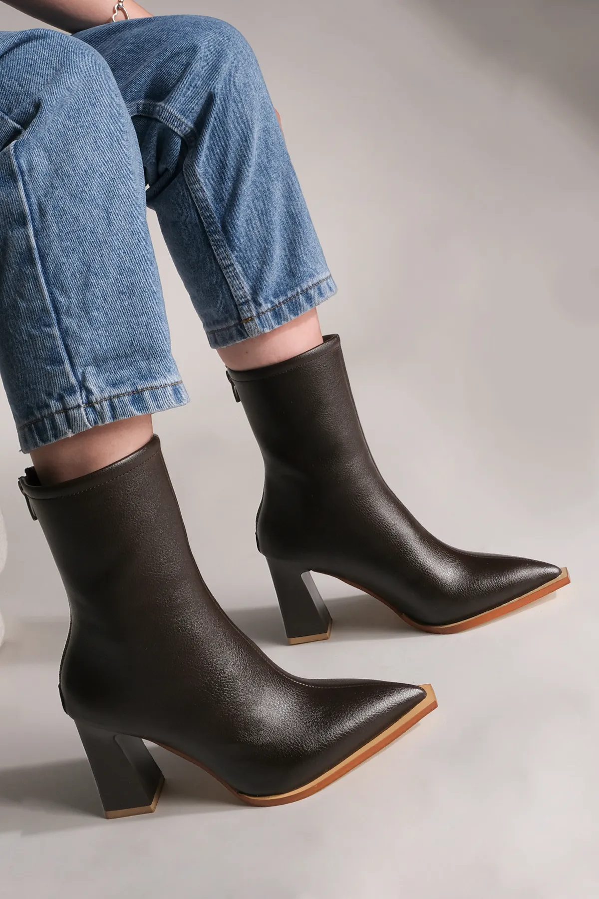 Marjin  Stiefelette - Braun - Blockabsatz