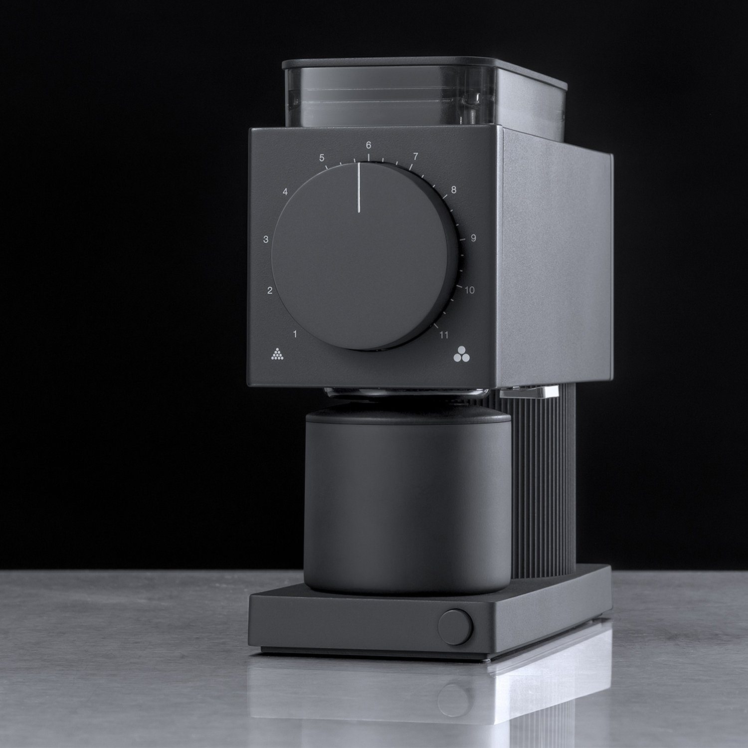 Fellow Kaffeemühle Ode Brew Grinder, 150 W, 64 mm-Scheibenmahlwerk aus Edelstahl, 80,00 g Bohnenbehälter, 31 Mahlgrade