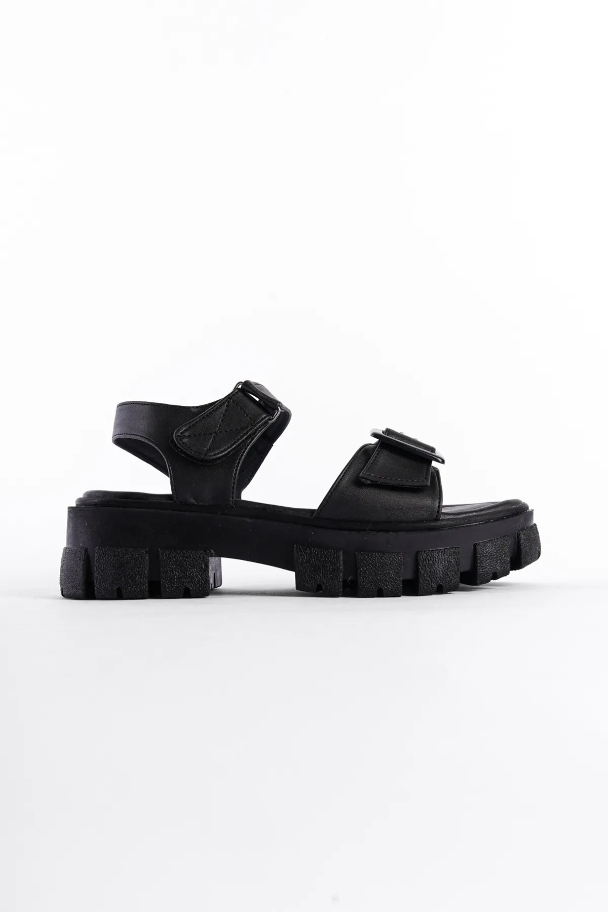 Capone Outfitters  Sandalette - Schwarz - Blockabsatz