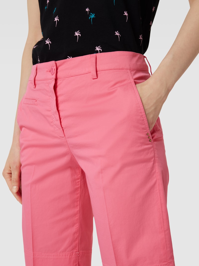 Chino-Shorts mit Bügelfalten Modell 'Marilyn' in rosa