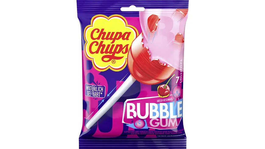 Chupa Chups Lollipop Bubble Gum 126 g