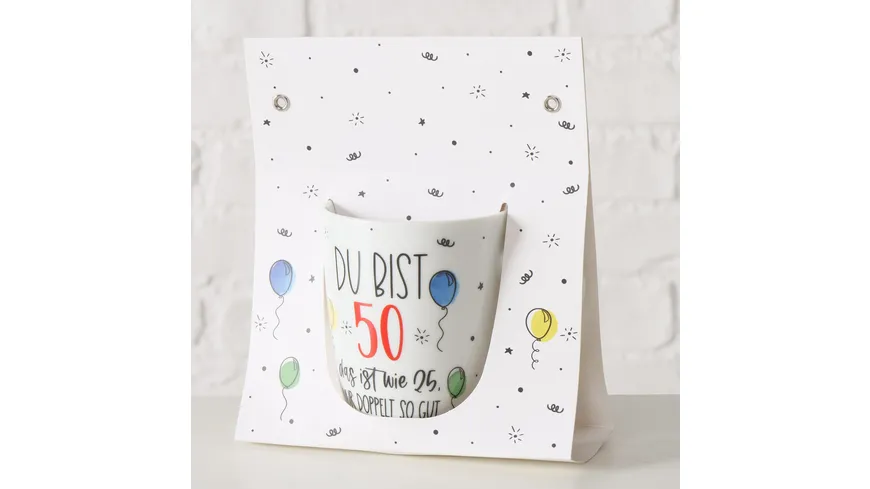 Boltze Tasse in Geschenkpackung 50.Geburtstag