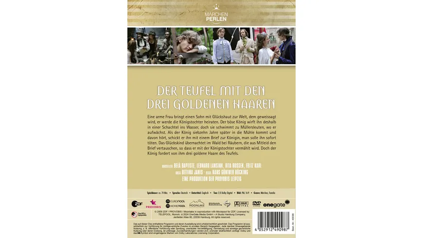 Märchenperlen: Der Teufel mit den drei goldenen Haaren