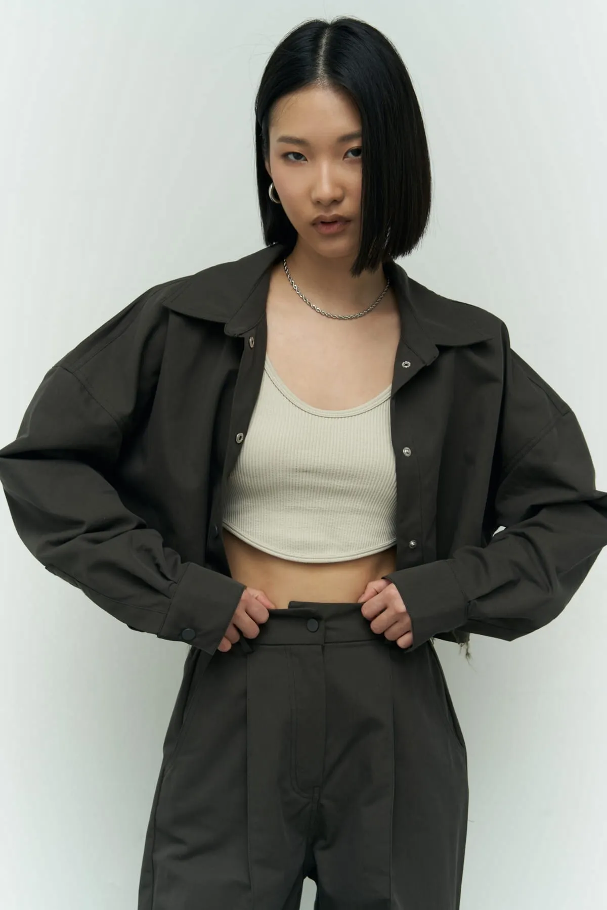 MAİ COLLECTİON  Zweiteiler - Grau - Oversized
