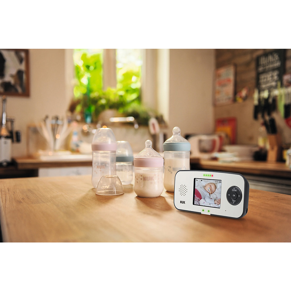 NUK Eco Control Video Display 550VD, digitales Babyphone mit Eco-Mode, Video Funktion und Full-Eco-Control