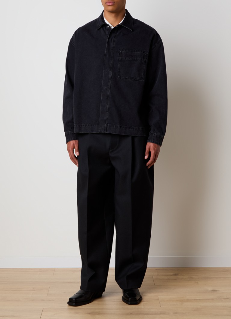 Sobretudo jeans Jacquemus com bolso no peito