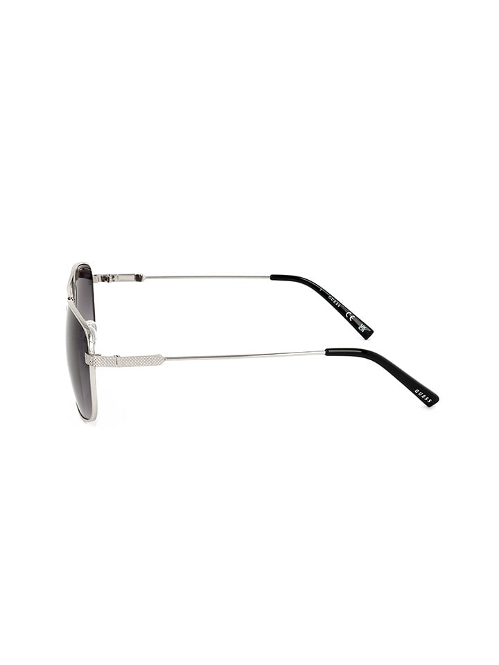 Guess Herren-Sonnenbrille in Silber/ Schwarz günstig kaufen 59