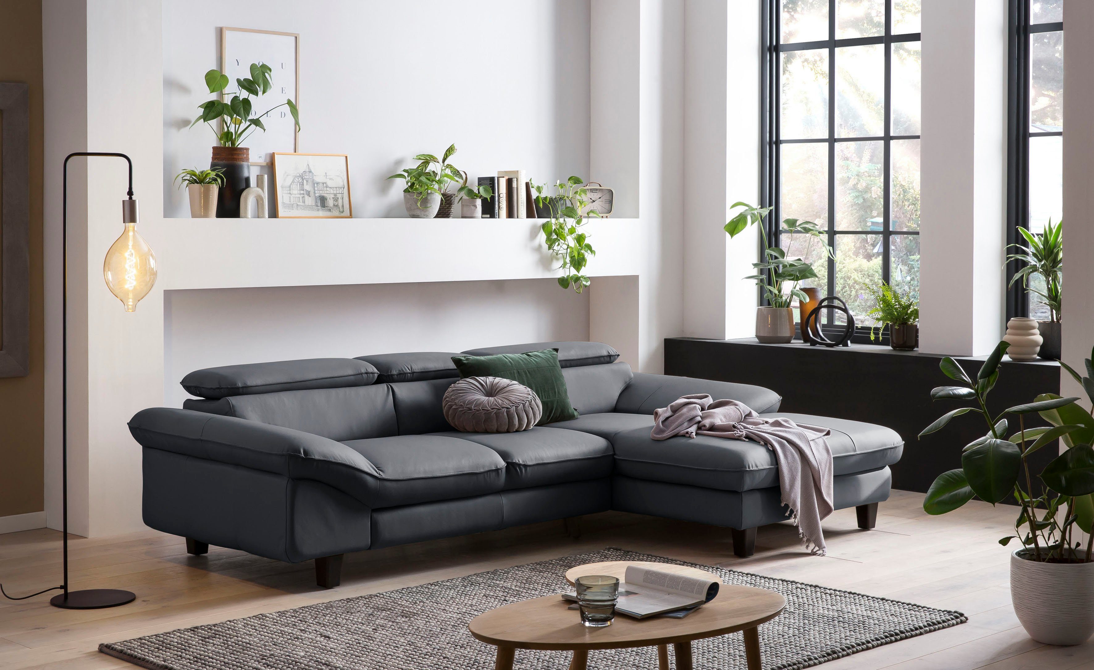 Home affaire Ecksofa Pilot, wahlweise mit Bettfunktion und Bettkasten