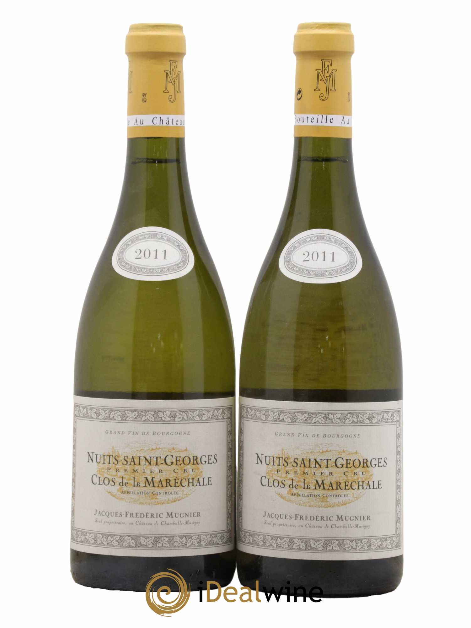 Nuits Saint-Georges 1er Cru Clos de La Maréchale Jacques-Frédéric Mugnier  2011 - Lot de 2 Bouteilles