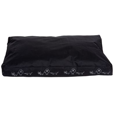 Hundekissen Silhouette schwarz