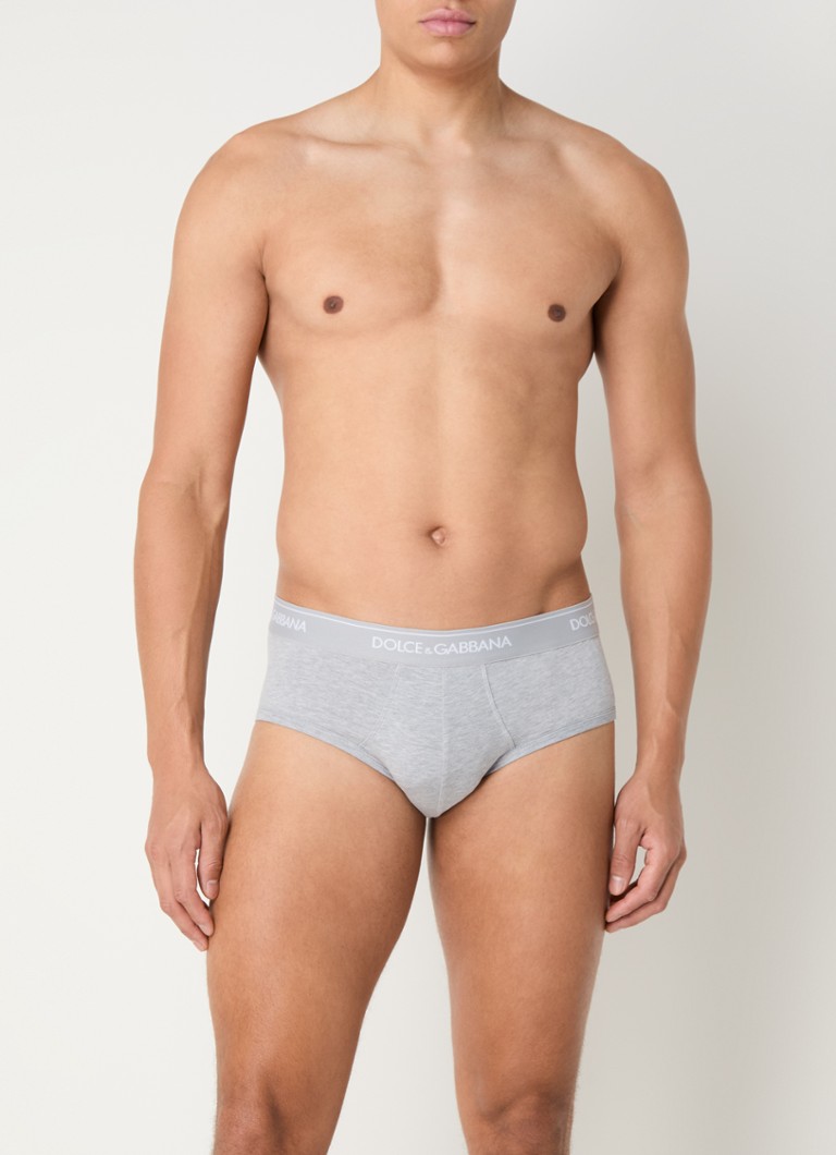 Dolce & Gabbana Chiloți Brando cu talie cu logo, set de 2