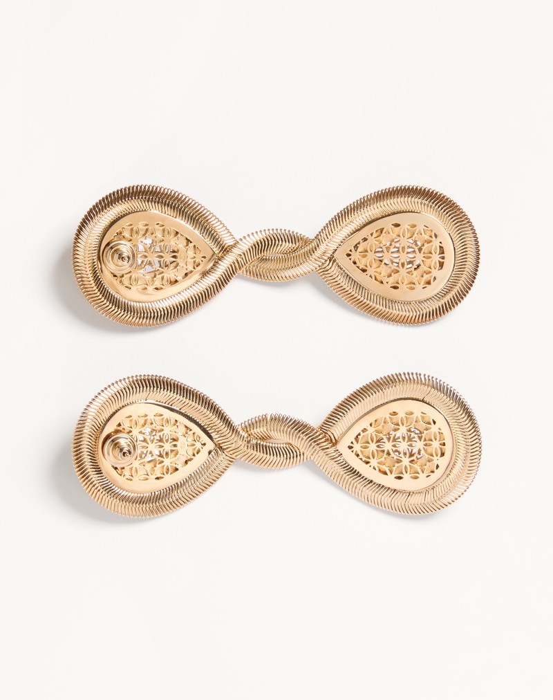 Pas Plus øreringe i metal, harpiks og Swarovski® krystaller