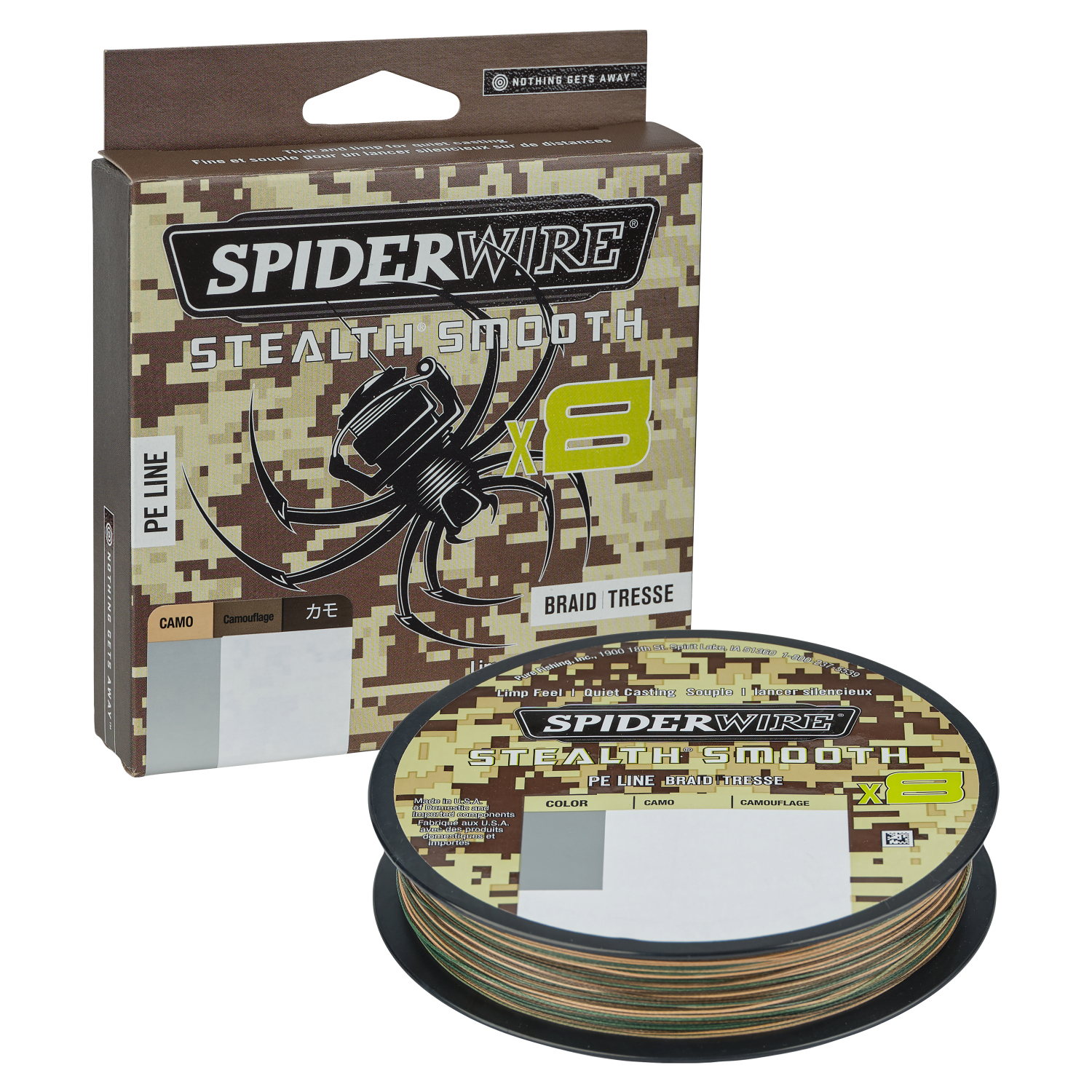 Spiderwire Angelschnur Stealth Smooth 8 (Camo)