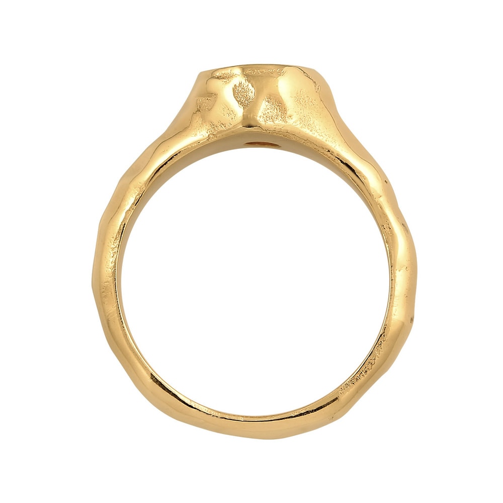 Elli PREMIUM Elli PREMIUM Bague Design Organique de sceaux pour femmes avec cristal de zirconi Bague