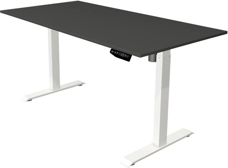 Kerkmann 10360413 Move 1 Elektrisch Höhenverstellbar Sitz-Stehschreibtisch Rechteckig Melamin;Stahl Weiß 1.600 x 800 x 1.230 mm