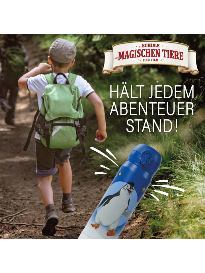 Stoneline Die Schule der Magischen Tiere Trinkflasche | 380 ml | Edelstahl in Blau günstig kaufen 380 ml
