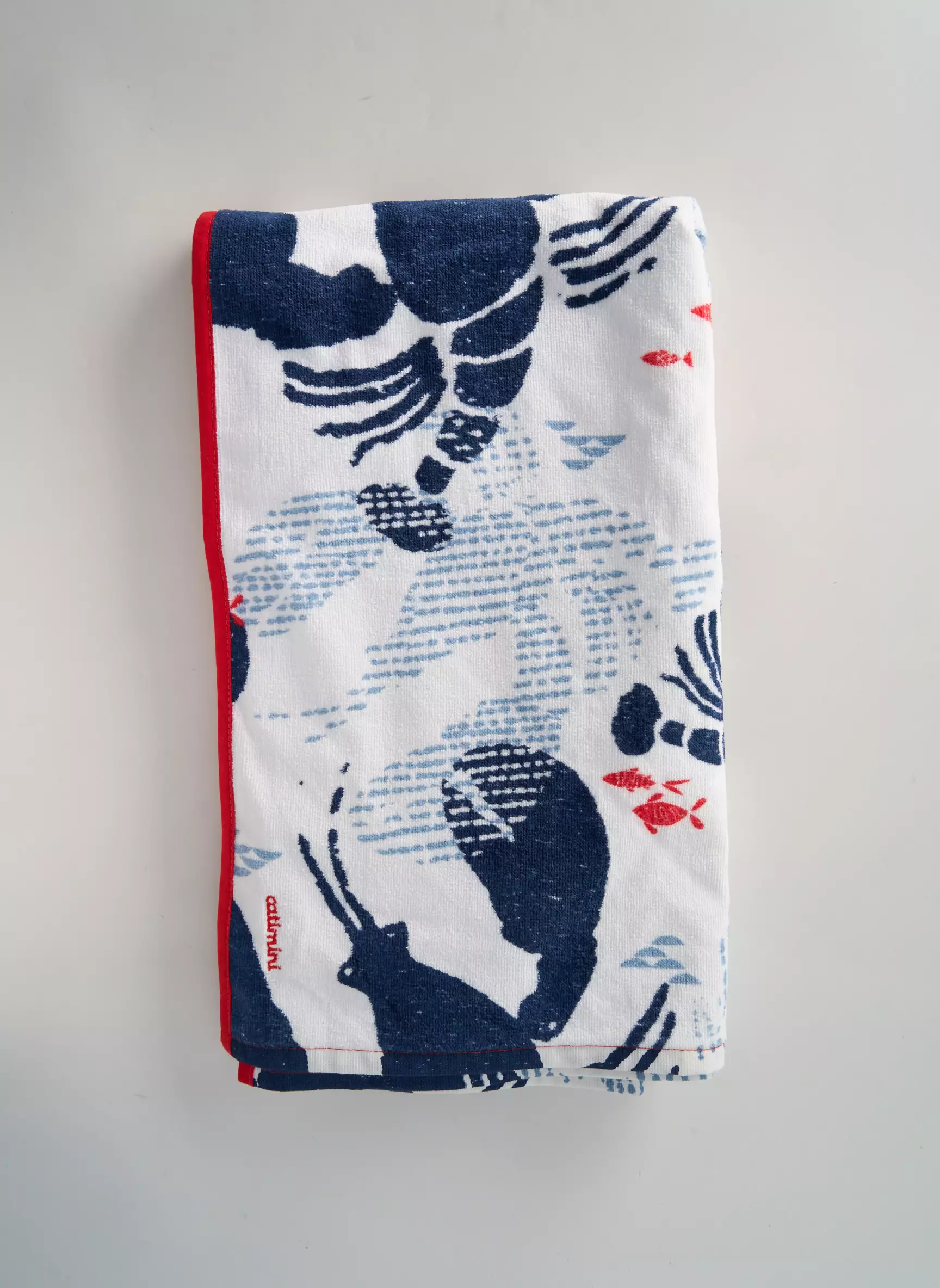 Catimini Drap De Bain Garcon couleur blanc