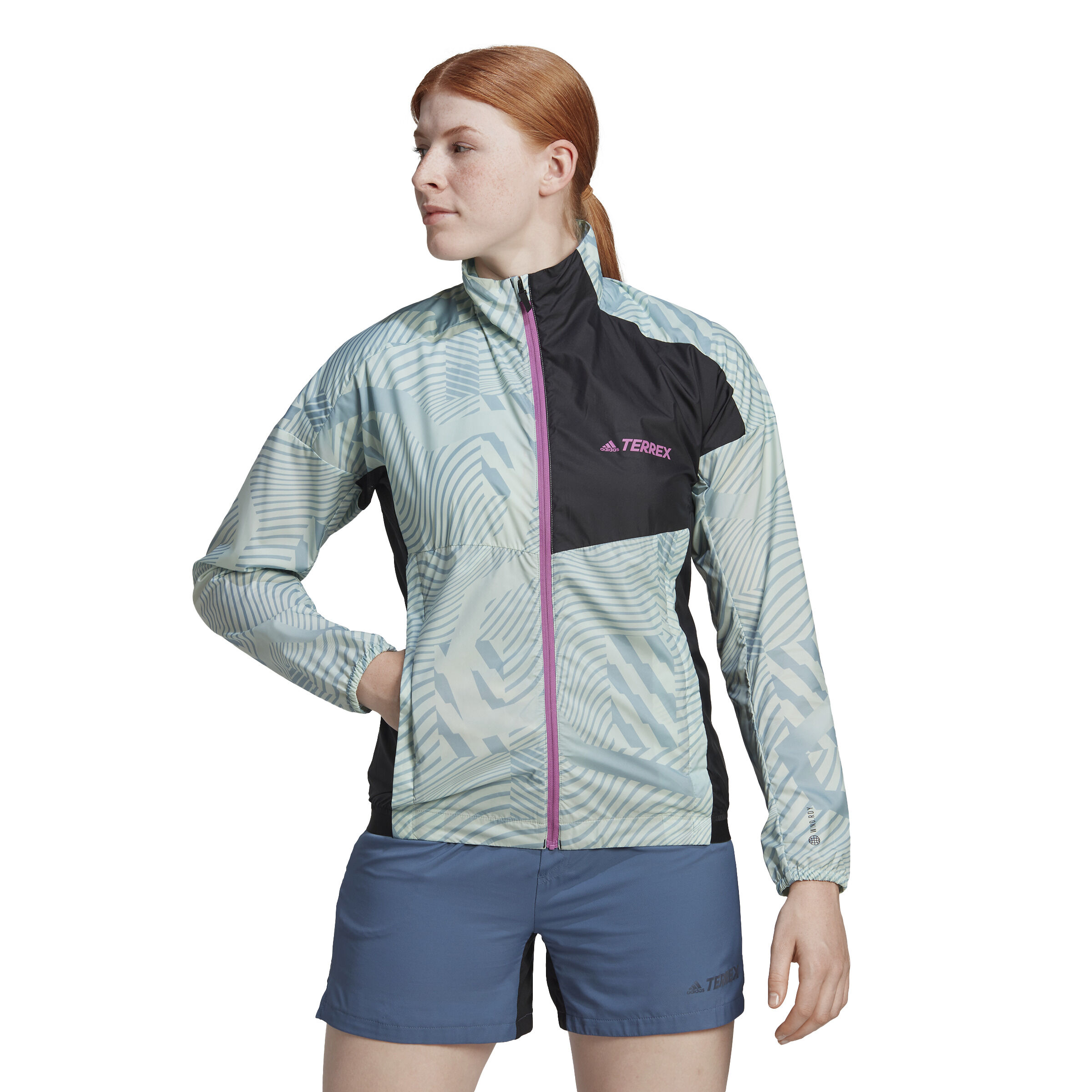 Trail Wind Laufjacke Damen - Mehrfarbig