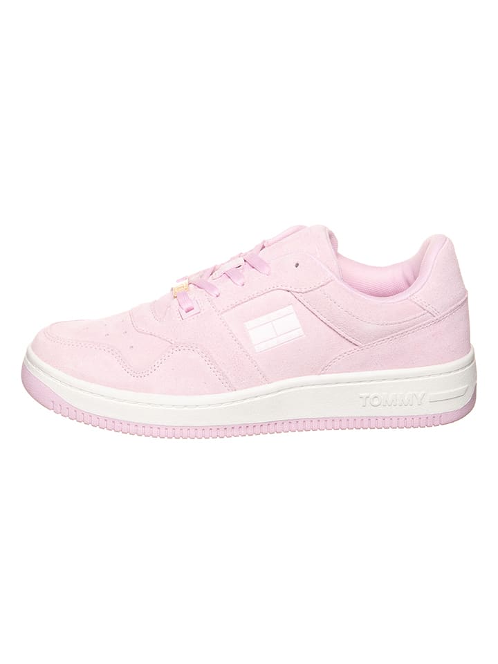 Tommy Hilfiger Shoes Leder-Sneakers in Rosa günstig kaufen 42