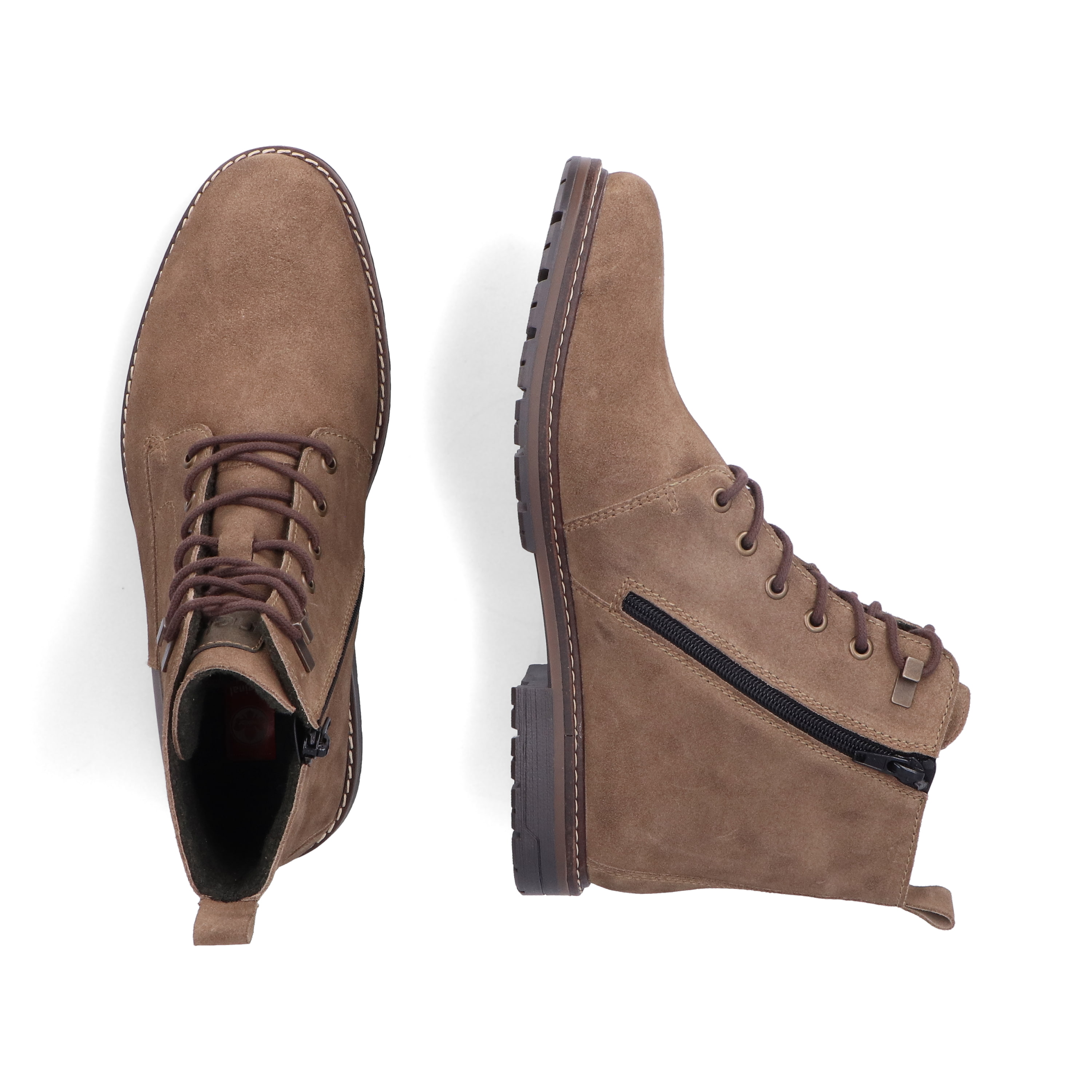 Rieker Herren Schnürstiefel sandbraun