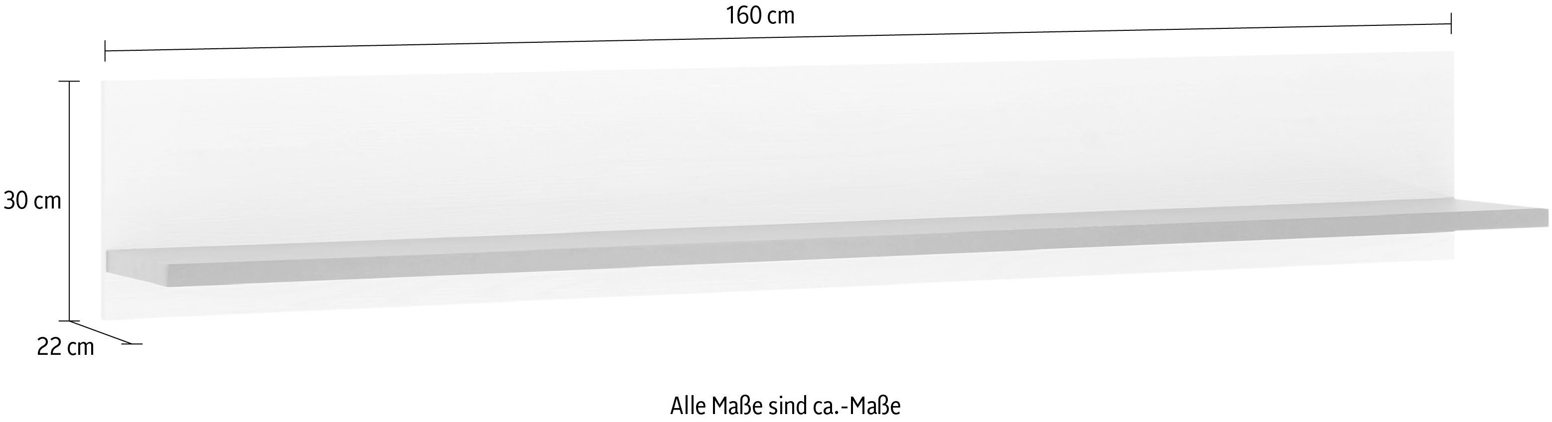 Home affaire Wandregal SHERWOOD, in modernem Holz Dekor, Breite 160 cm