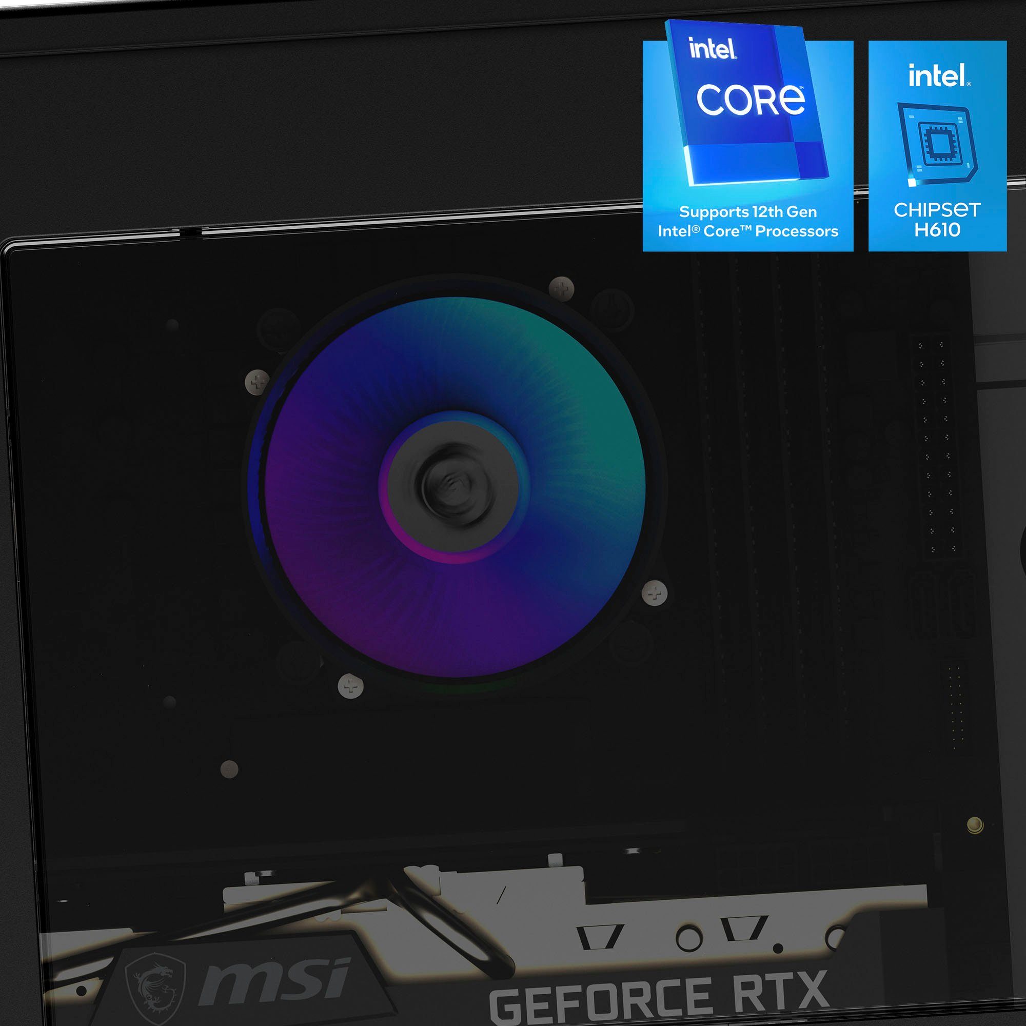 MSI MAG INFINITE S3 13NUC-820DE Gaming-PC (Intel Core i7 13700F, GeForce RTX 4060 VENTUS 2X BLACK 8G OC, 16 GB RAM, 1000 GB SSD, Luftkühlung)