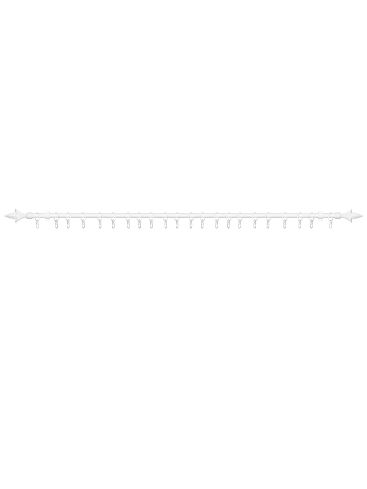 Lichtblick Ausziehbare Gardinenstange in Weiß günstig kaufen 130-240 cm