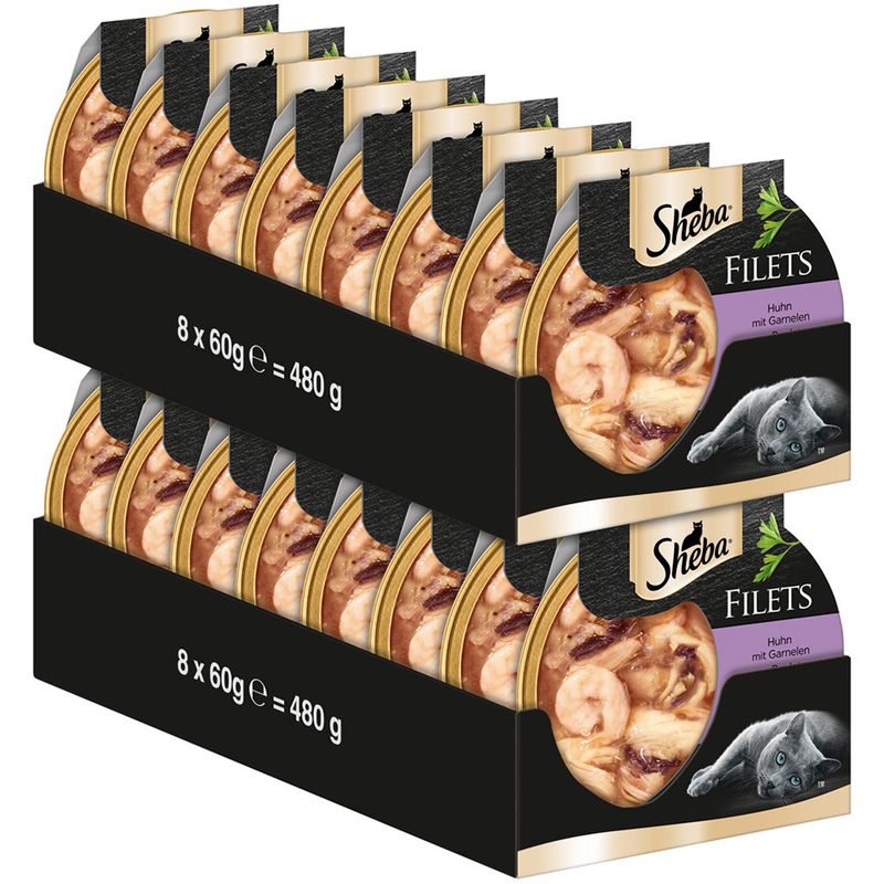 Sparpaket Sheba Filets 32 x 60 g zu TOP-Preisen