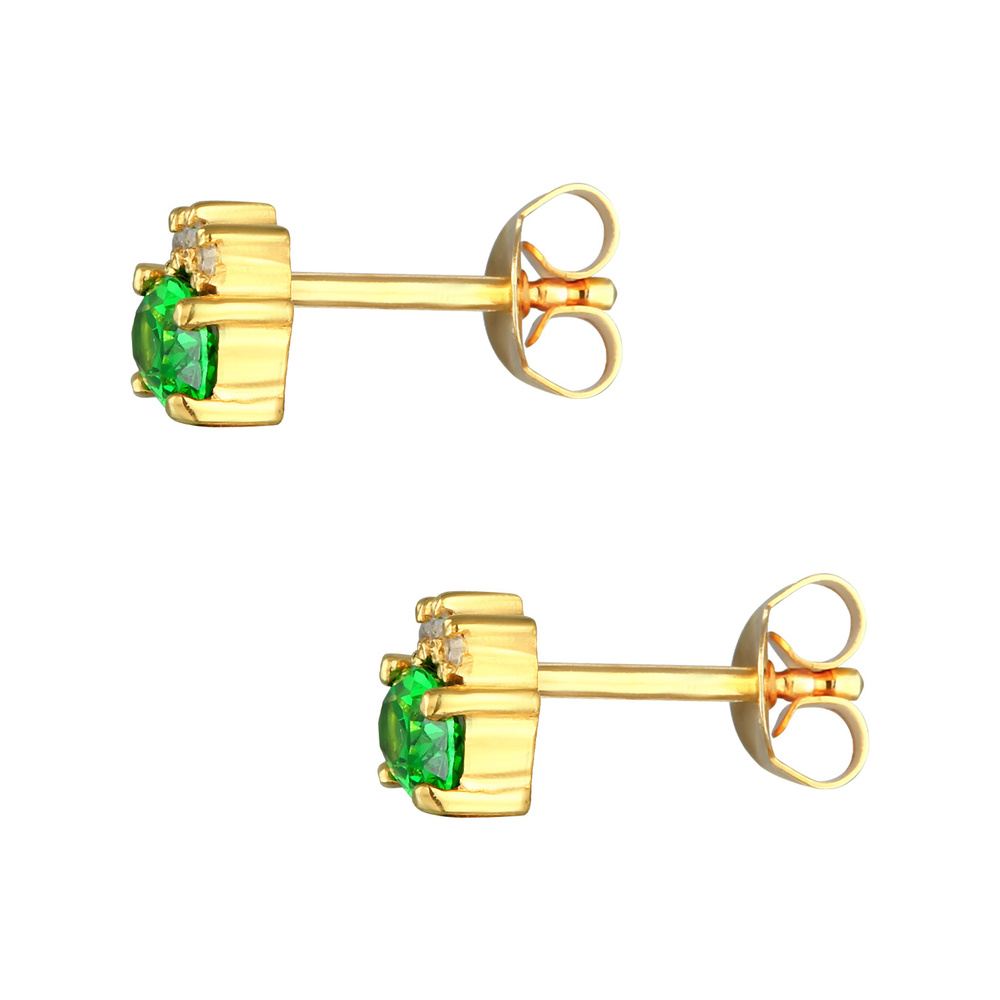Elli Elli Boucles d'Oreilles Femmes clous d'oreilles classiques avec cristaux de zirco Boucles d'oreilles
