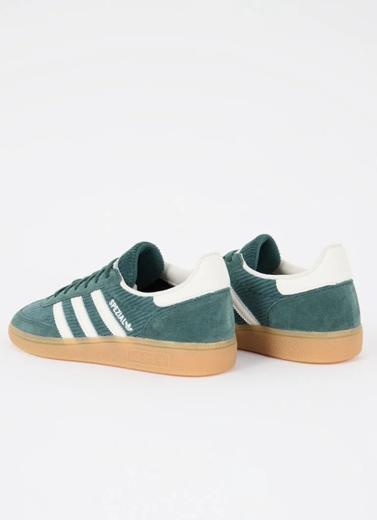 Teniși Adidas Handball Spezial din catifea reiată cu detalii în piele întoarsă