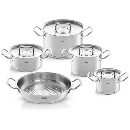 Original-Profi Collection® 5-teiliges Topfset mit Servierpfanne