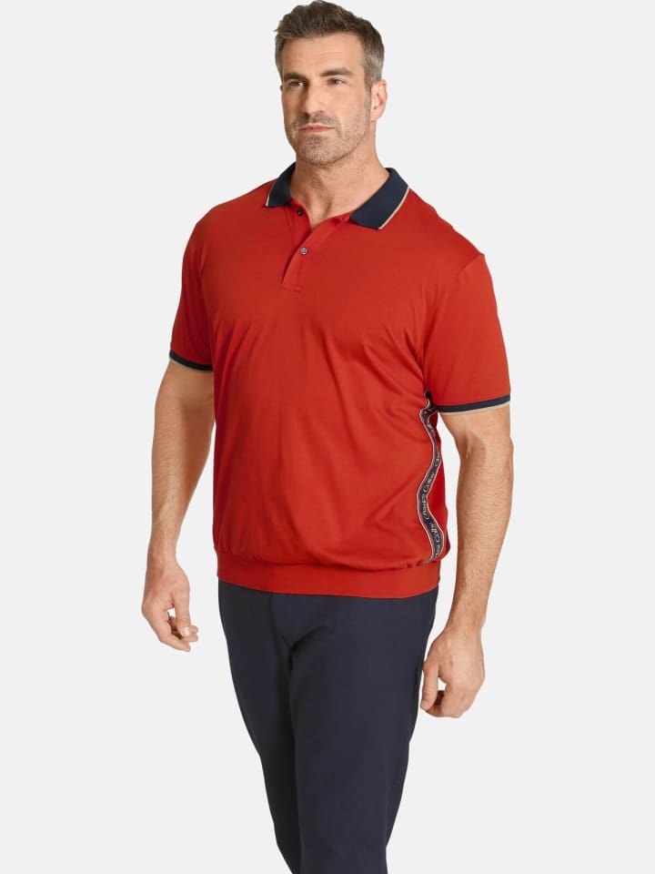 Charles Colby Poloshirt EARL FIDDERS in dunkelorange günstig kaufen