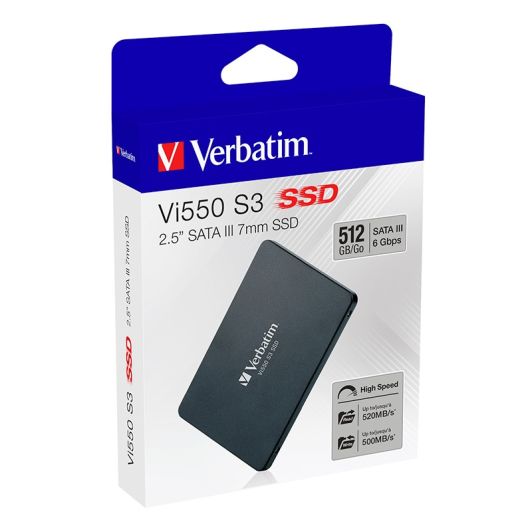 Hard disk intern VERBATIM SSD SATA 512GB Vi550 S3