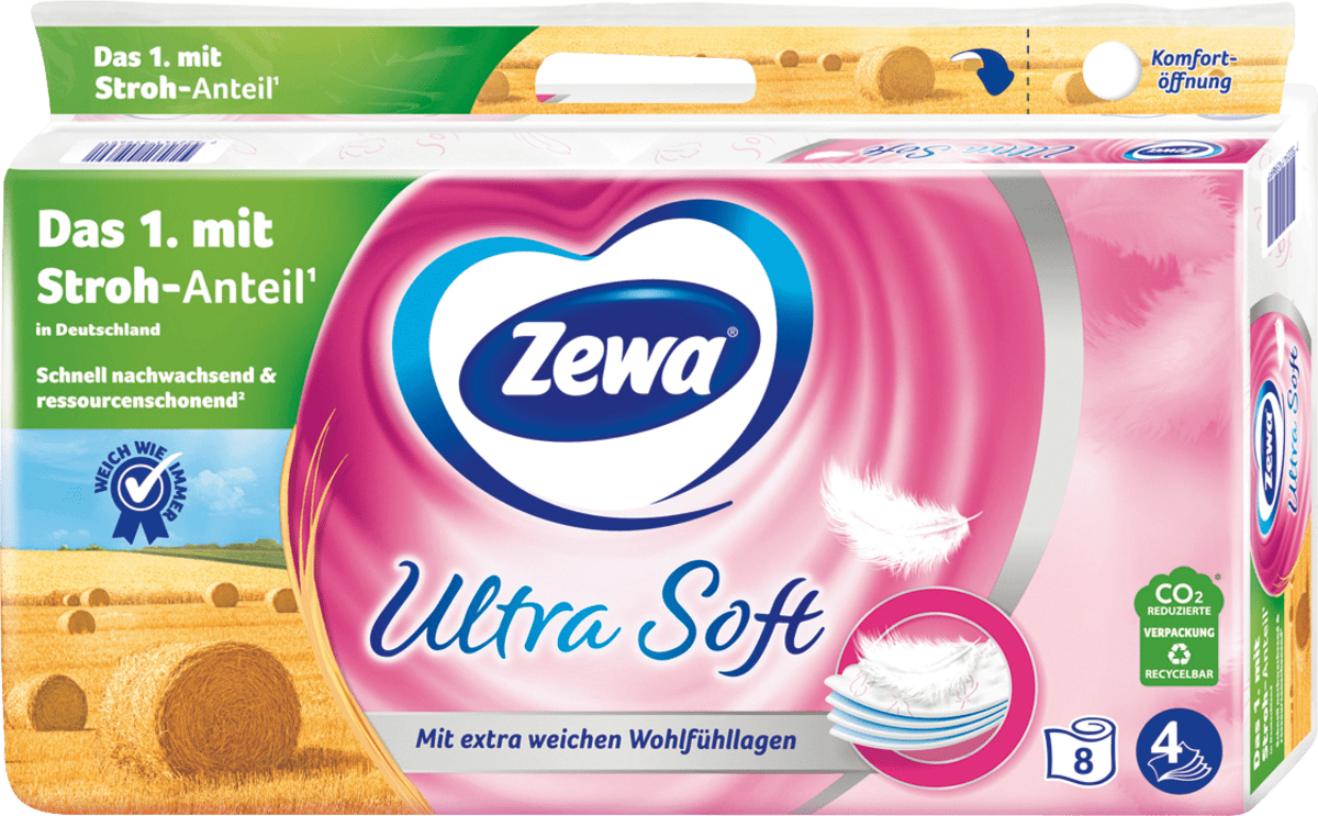 Toilettenpapier Ultra Soft 4-lagig (8x150 Blatt), 8 St