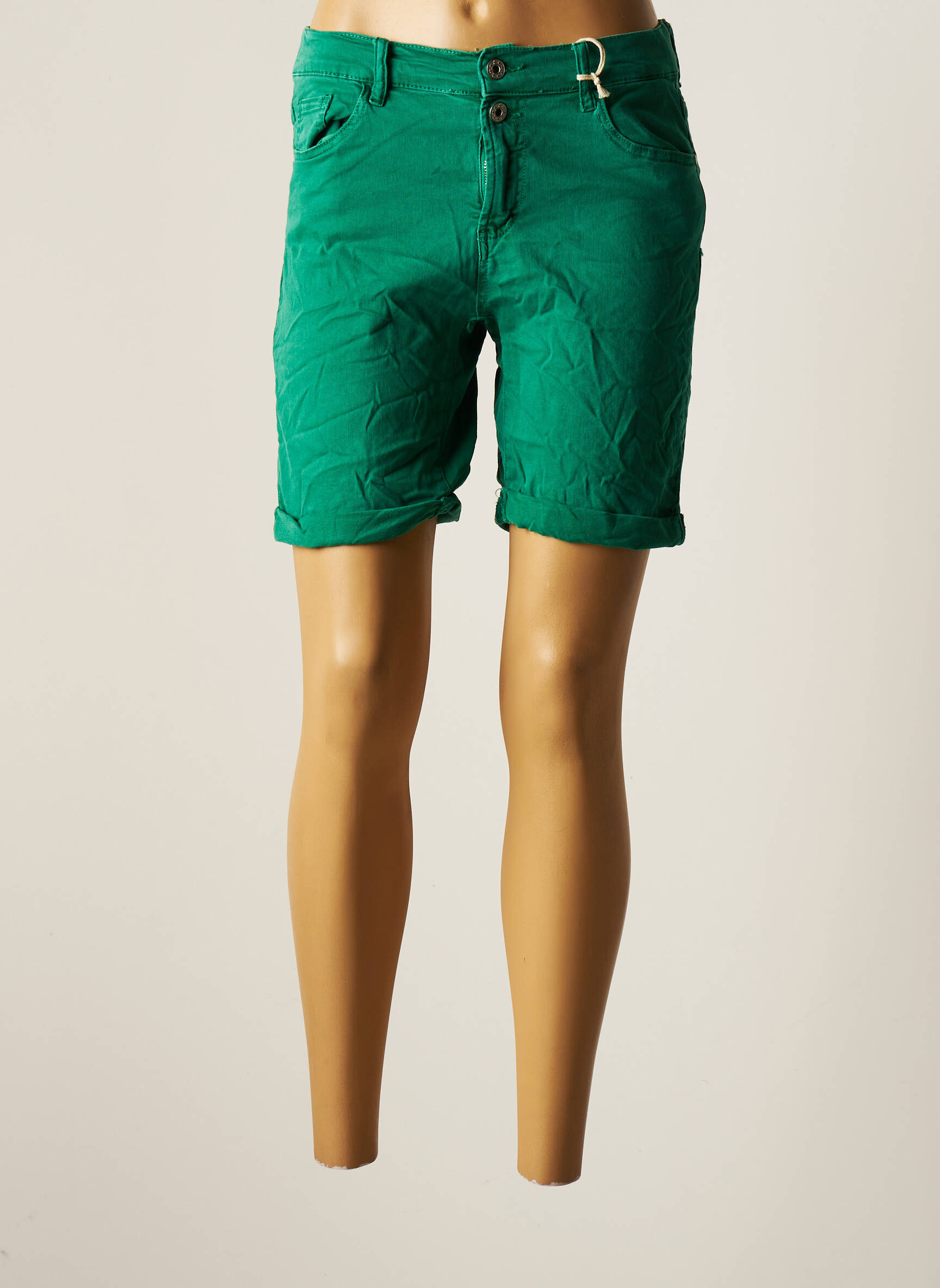 Melly   Co Bermudas Femme couleur vert