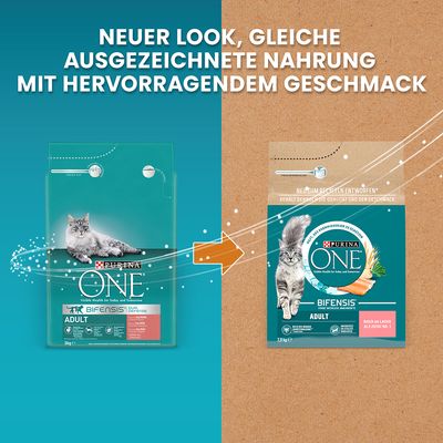 PURINA ONE Adult mit Lachs & Vollkorngetreide
