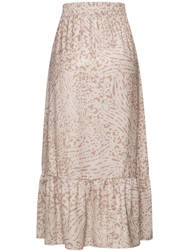 LASCANA Maxirock in beige-sand-bedruckt günstig kaufen