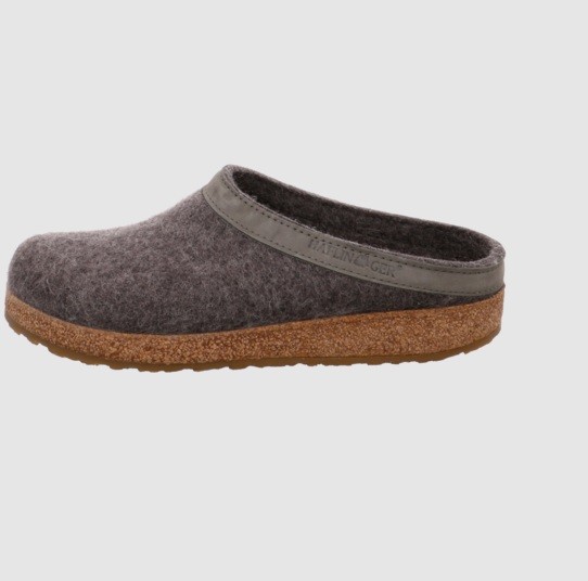 HAFLINGER Hausschuhe grau Grizzly Torben Hausschuh Anthrazit